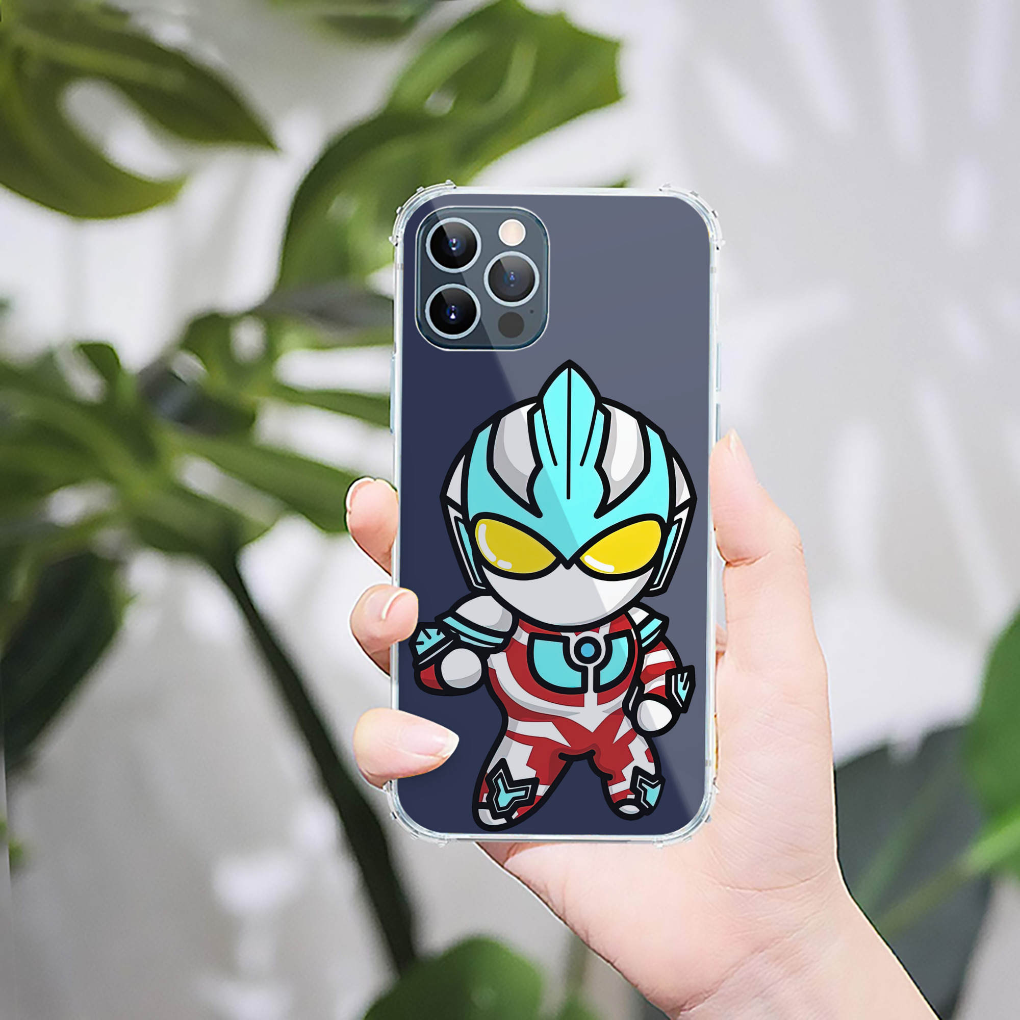 （画像用） ウルトラマン Ultraman 【iPhone 12シリーズ対応】透明スマホケース（クリアソフトケース）
